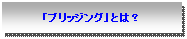 Text Box: ｢ブリッジング」とは？
